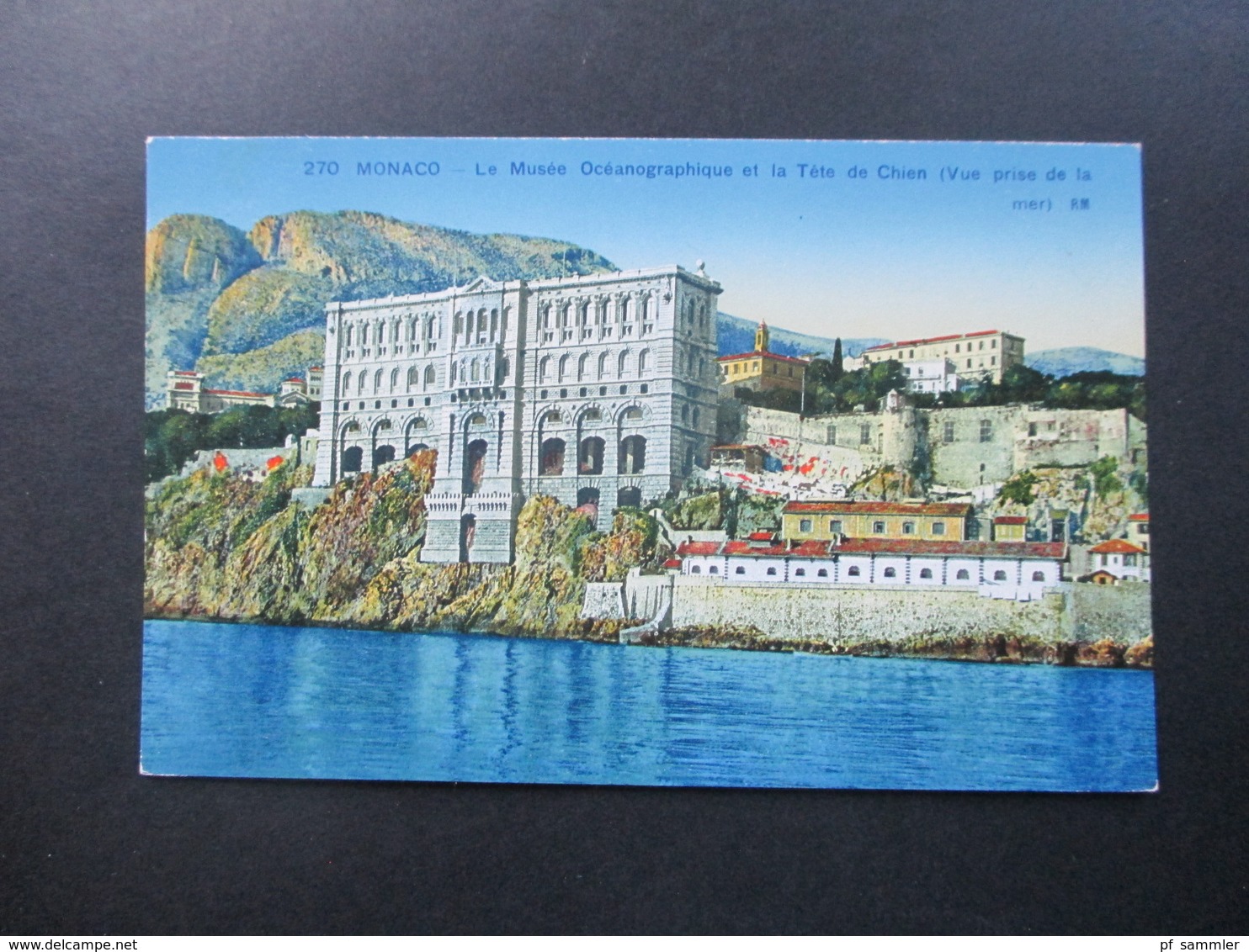 AK Monaco Le Musee Oceanographique Et La Tete De Chien. Munier Editeur D'Art 19, Rue Marceau Nice - Harbor