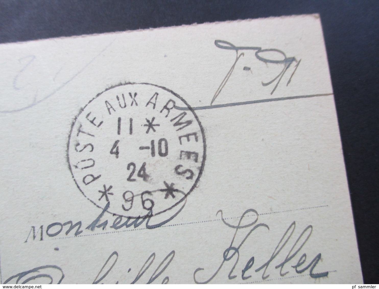 AK 1924 FM Stempel Poste Aux Armees. Bonn Sur Le Rhin Les Bords Du Rhin. Dampfer - Bonn