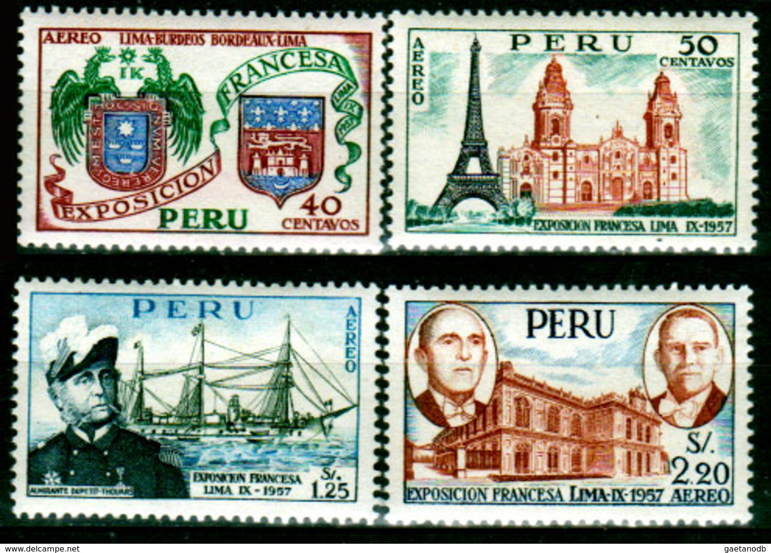 Peru-0102 - Emissione Di P. A. 1957 (++) MNH - Senza Difetti Occulti. - Pérou