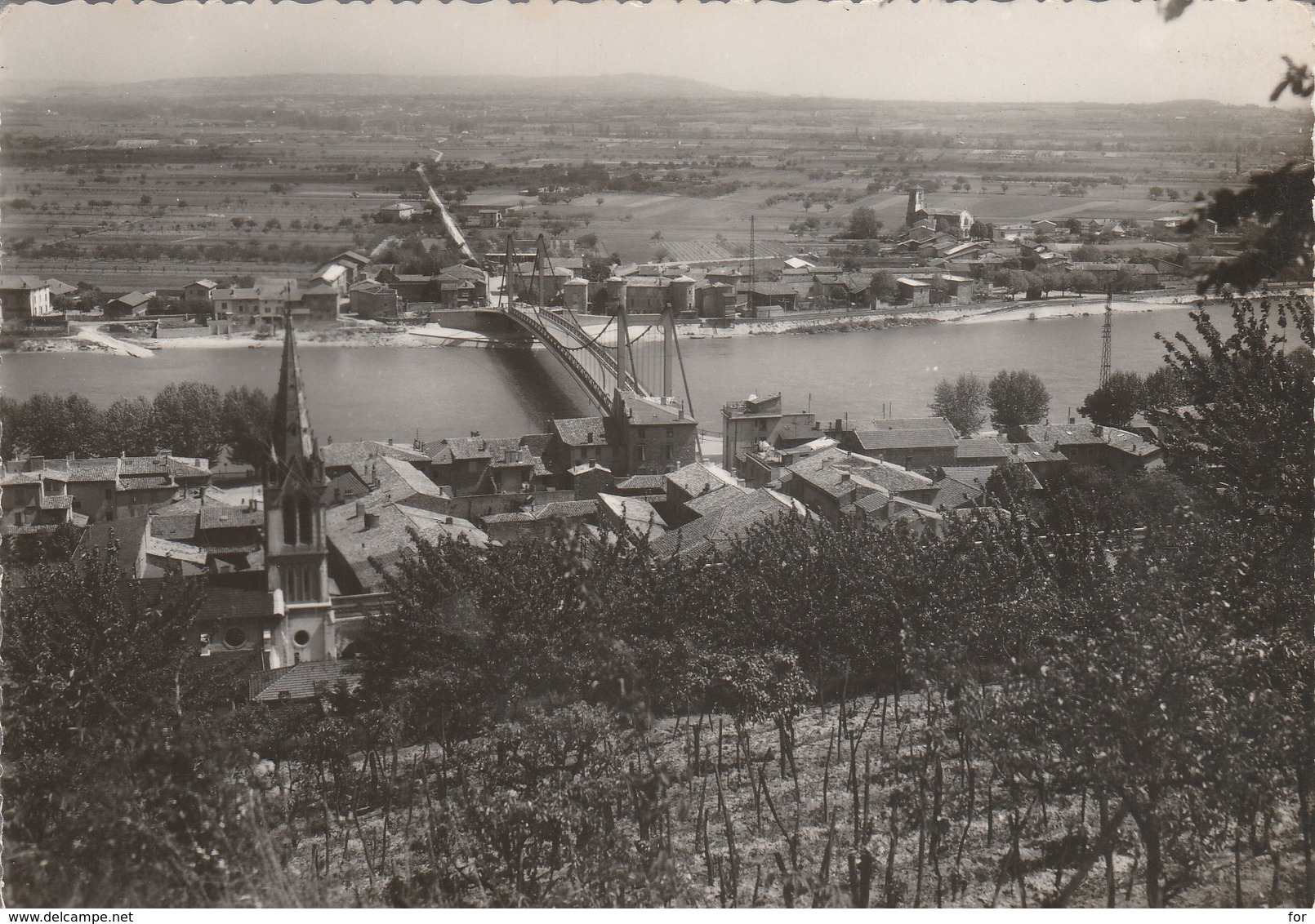 Ardéche : SERRIERES Et SABLONS : Serrières, Puis Le Pont Sur Le Rhone Et Sablons ( Cpsm Photo Vérit. ) Grand Format - Serrières