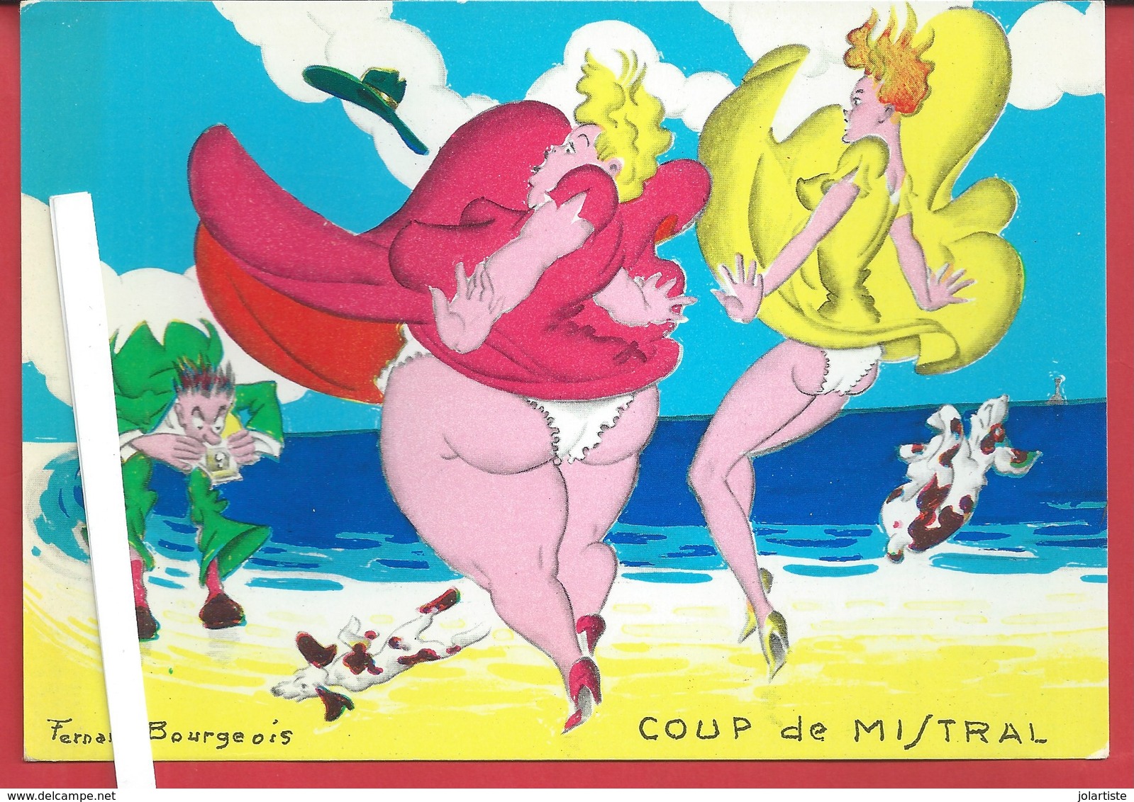 D 13 CPM MARSEILLE Illustrateur  FERNAND BOURGEOIS Humour Marseillais N02 - Unclassified