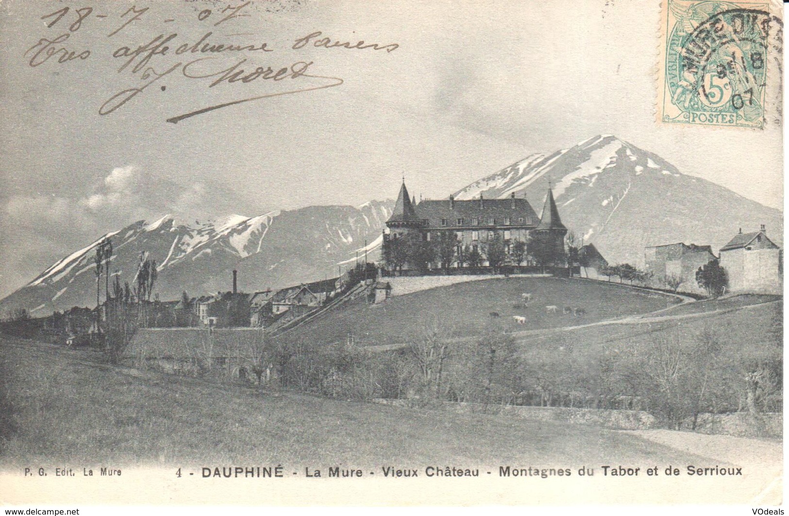 (38) Isère - CPA - La Mure - Vieux Château - Montagnes Du Tabor Et De Serrioux - La Mure