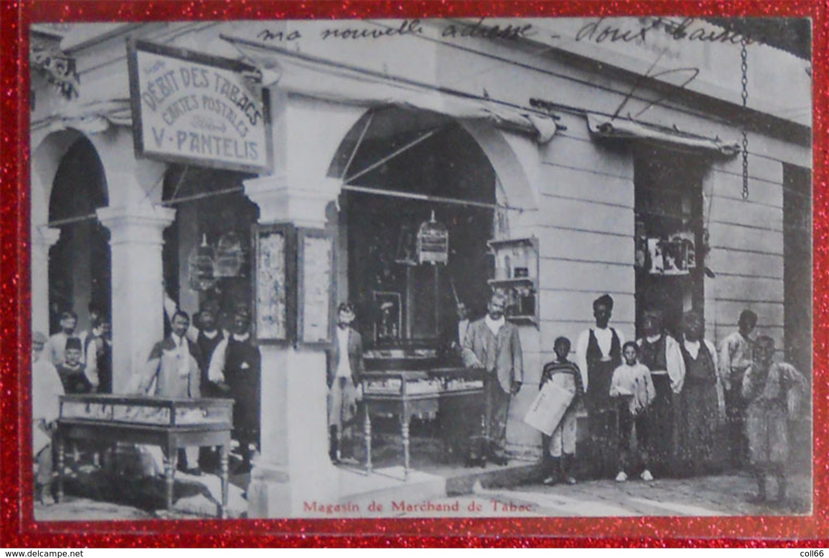 1916 Métélin Mytilene Magasin Marchand De Tabac & Cartes Postales Pantelis édit Vassille Pantelides TOP - Griechenland