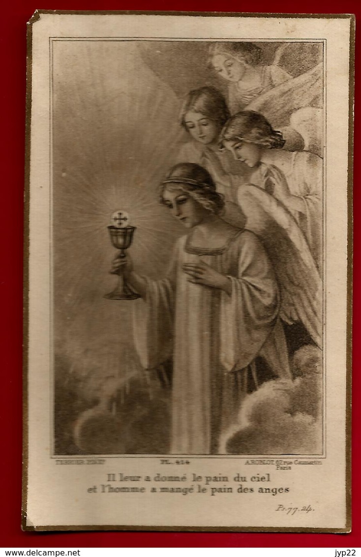 Image Pieuse Holy Card Communion  Pierre Durocher Saint Germain En Laye 6-06-1935 - Ed Roblot PL. 414 Peintre Terrier - Imágenes Religiosas