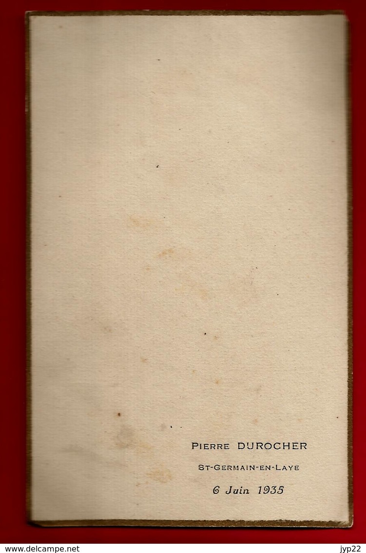 Image Pieuse Holy Card Communion  Pierre Durocher Saint Germain En Laye 6-06-1935 - Ed Roblot PL. 414 Peintre Terrier - Imágenes Religiosas