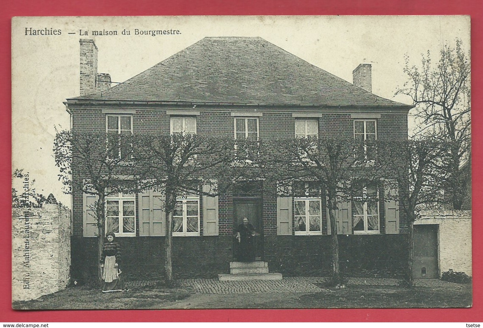 Harchies - La Maison Du Bourgmestre - 1909 ( Voir Verso ) - Bernissart