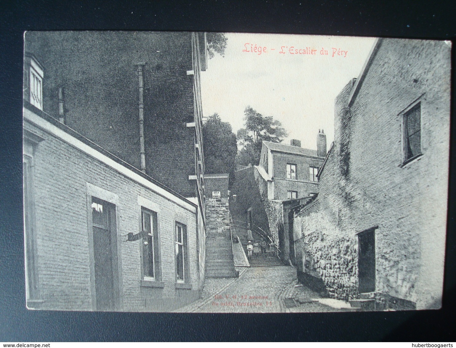 Liège : L'escalier Du Péry Avant 1906 - Liege