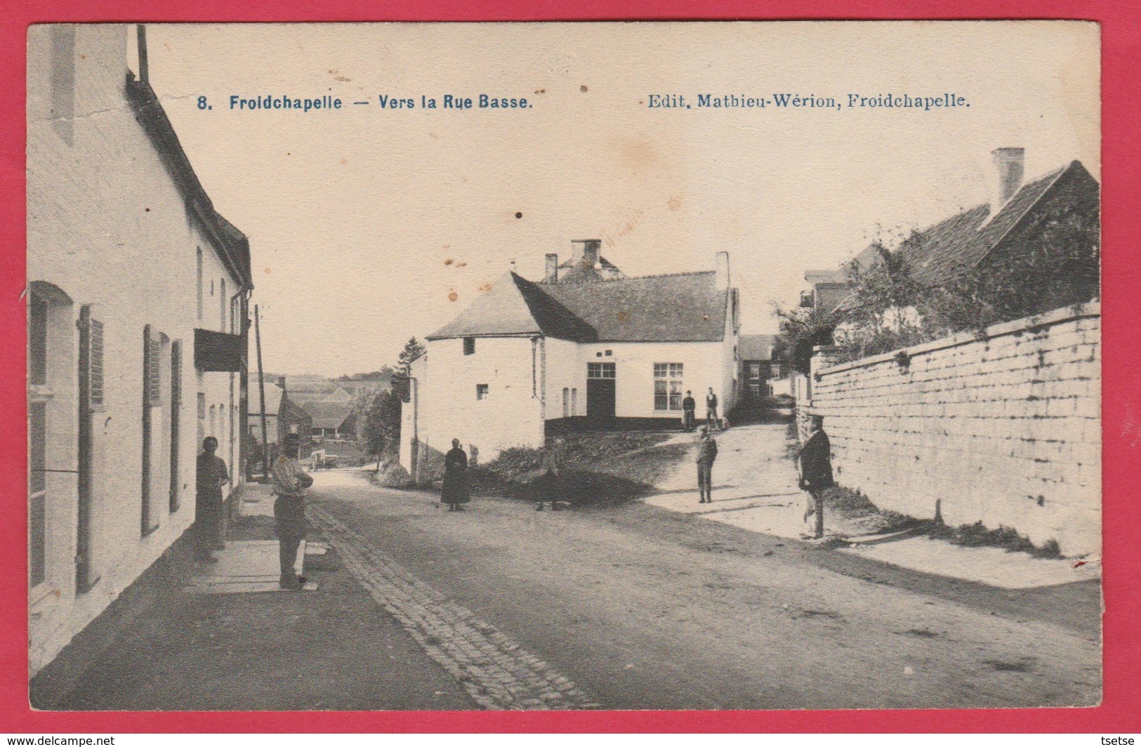 Froidchapelle - Vers La Rue Basse - Carte Animée -1912 ( Voir Verso  ) - Froidchapelle