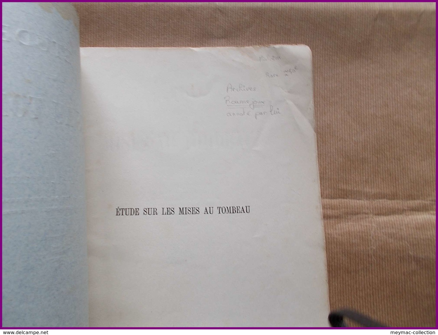 LIMOUSIN ABBE LECLER ETUDE MISES AU TOMBEAU 1888 DUCOURTIEUX LIMOGES Curé De Compreignac - Limousin