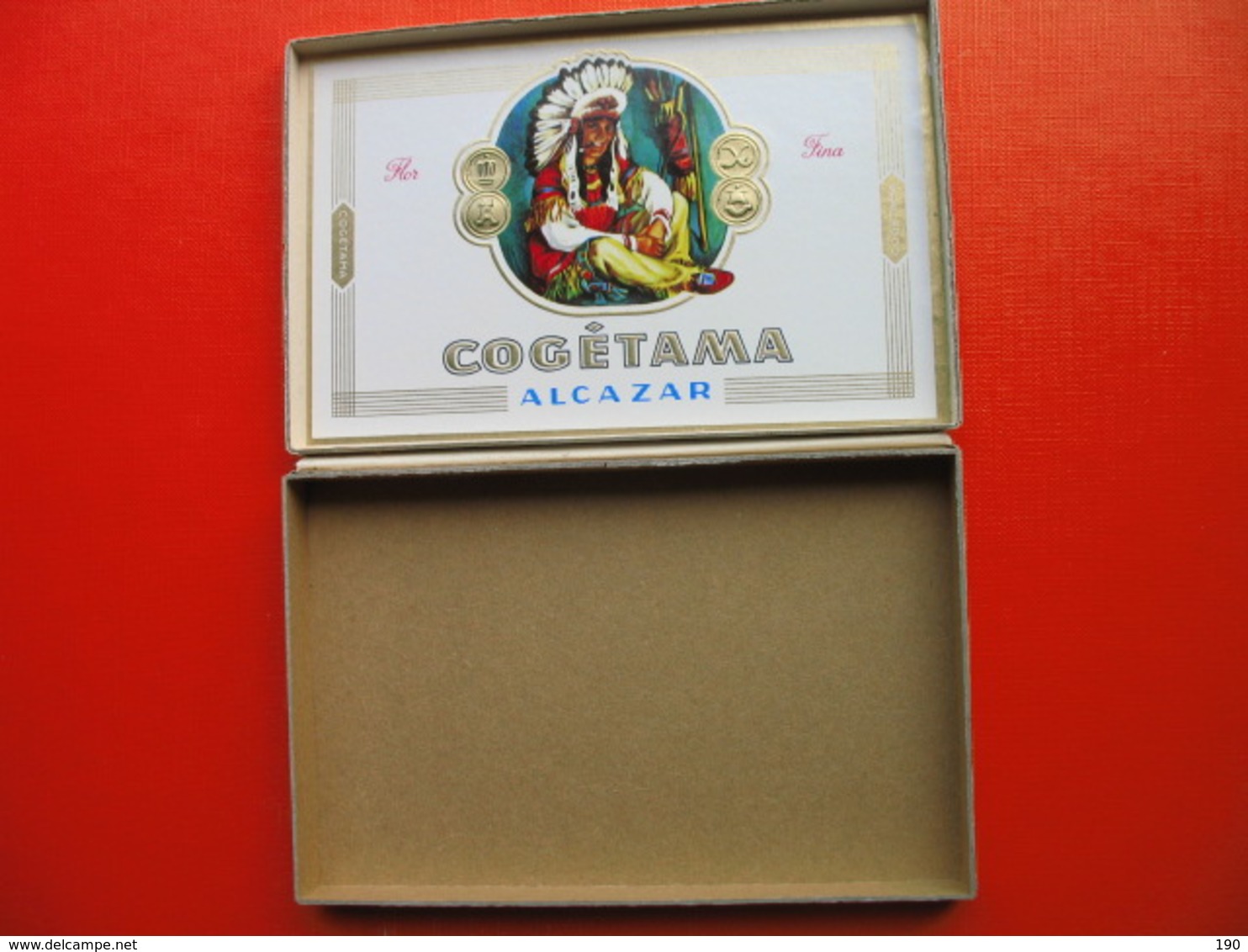 BOX FOR 10 CIGARS COGETAMA ALCAZAR - Boites à Tabac Vides