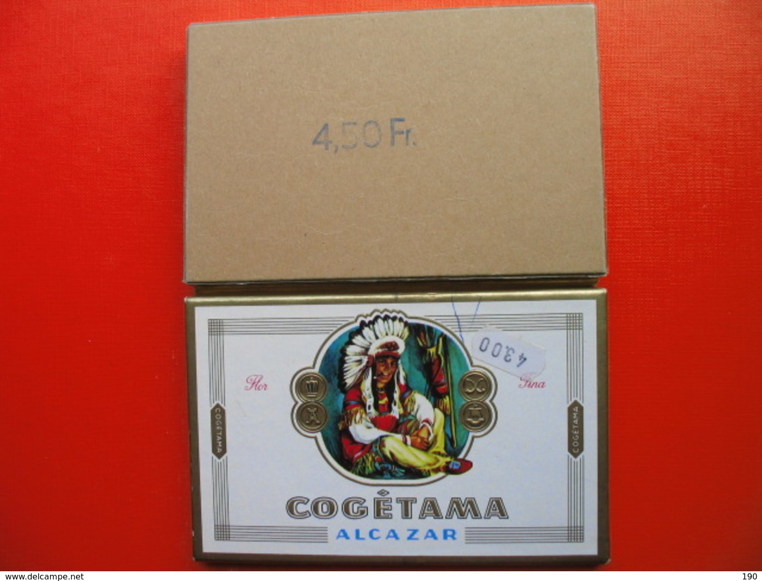 BOX FOR 10 CIGARS COGETAMA ALCAZAR - Boites à Tabac Vides