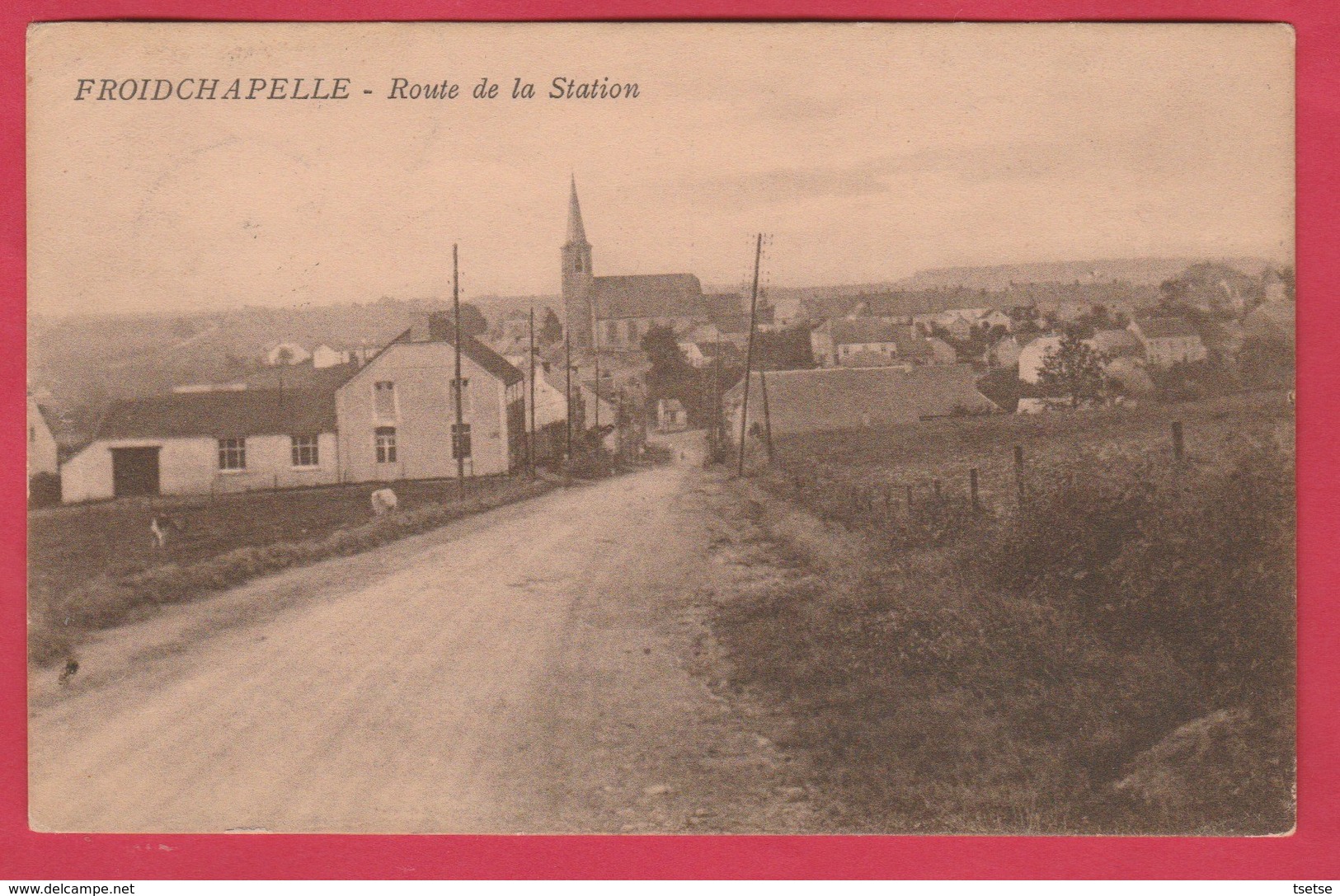 Froidchapelle - Route De La Station - 1930 ( Voir Verso ) - Froidchapelle