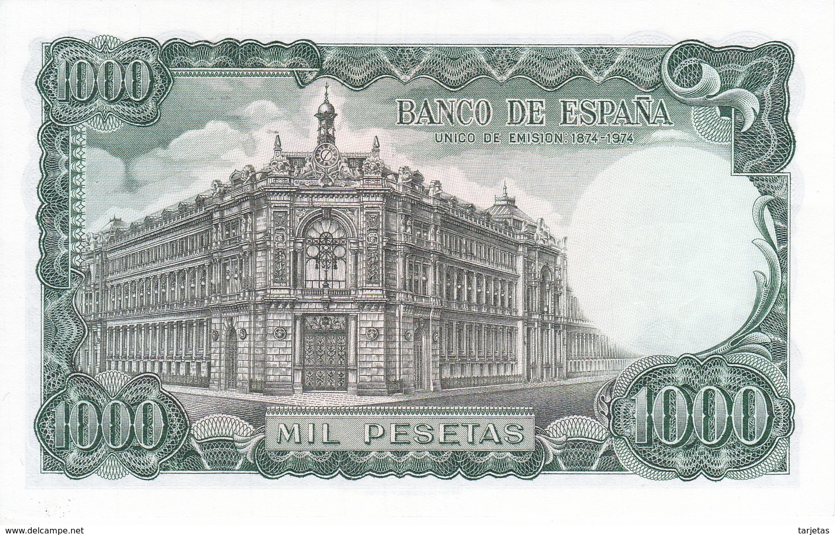 BILLETE DE ESPAÑA DE 1000 PTAS DEL AÑO 1971 JOSE ECHEGARAY SIN SERIE SIN CIRCULÑAR-UNCIRCULATED (BANKNOTE) - 1000 Peseten