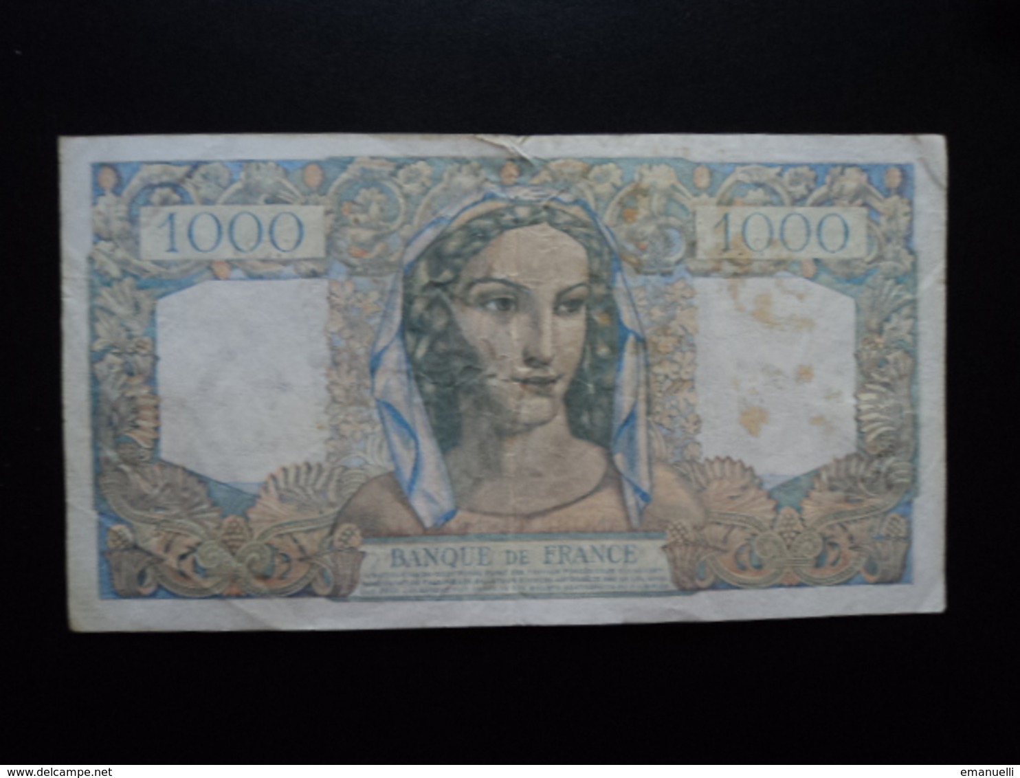 FRANCE : 1000 FRANCS  17.2..1949   FAYETTE 41 / P 130b    TB+ * - 1 000 F 1945-1950 ''Minerve Et Hercule''