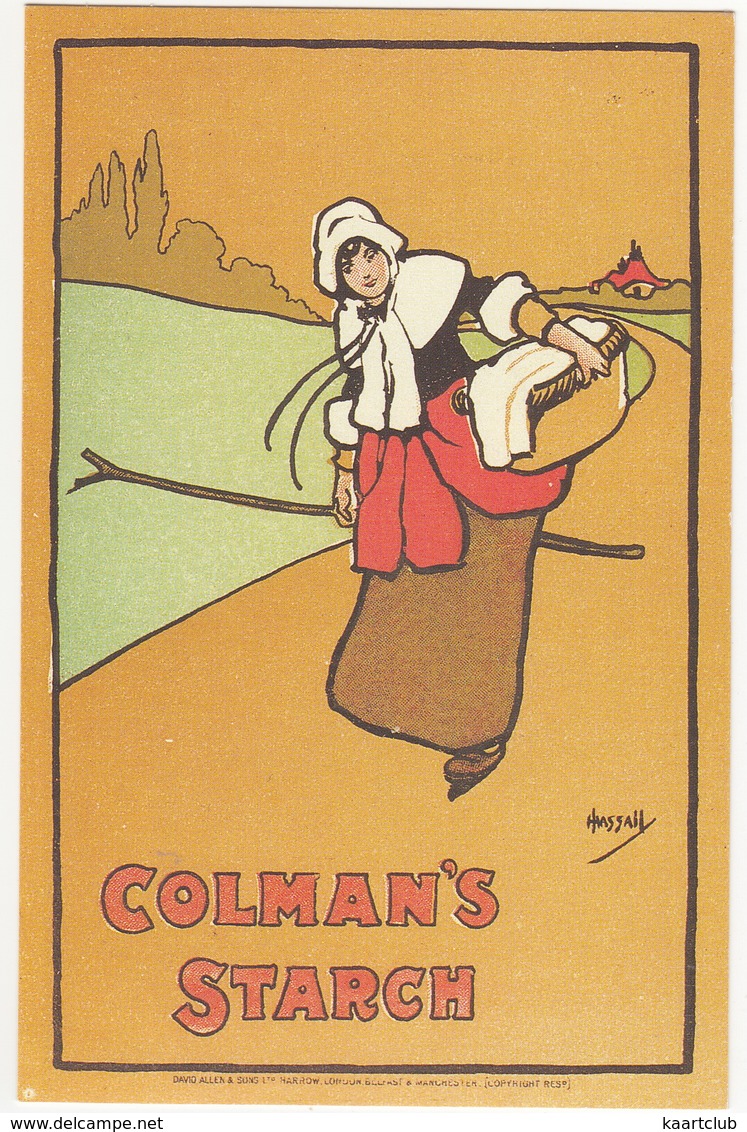 Colman's Starch Poster, 1899 - (Nostalgia Postcard) - Publicidad