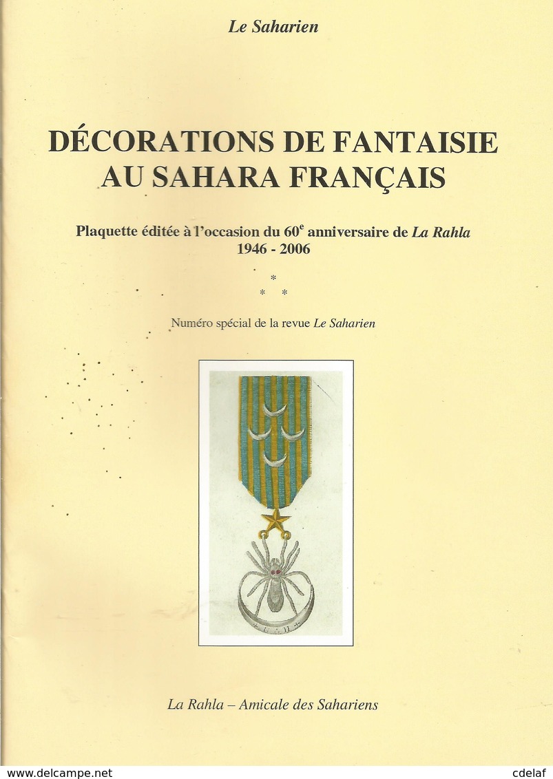 Revue Le Saharien  Decorations De Fantaisie Au Sahara Français No Special 104 Pages   Env  3,50 - Other & Unclassified