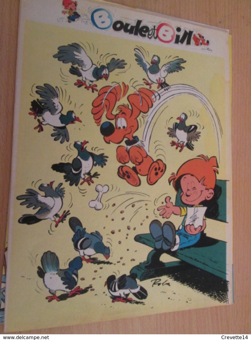 CLI618 PAGE DE REVUE SPIROU ANNEES 60/70 / GAG EN 1 PAGE  BOULE ET BILL ROBA - Boule Et Bill