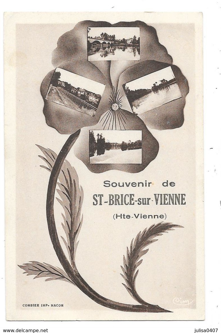 SAINT BRICE SUR VIENNE (87) Carte Fantaisie Souvenir 4 Vues - Sonstige & Ohne Zuordnung