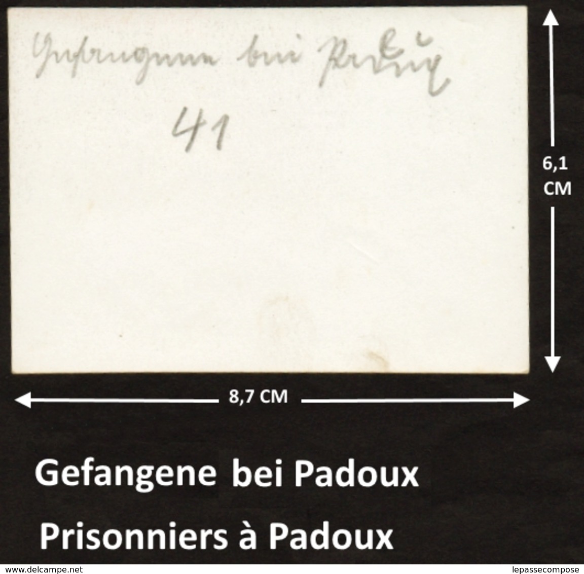 TOP VOSGES - PADOUX - PRISONNIERS FRANCAIS ET LEUR ATTELAGE GRANDE RUE SOUS SURVEILLANCE DE SOLDATS ALLEMANDS 1940 - Autres & Non Classés