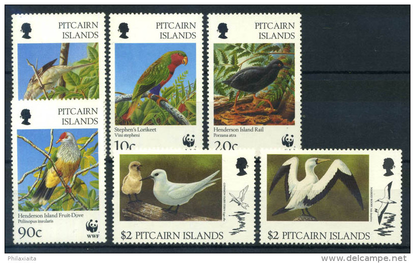 Isole Pitcairn 1996 Mi. 487-492 Nuovo ** 100% Protezione Della Natura, Uccelli - Pitcairn