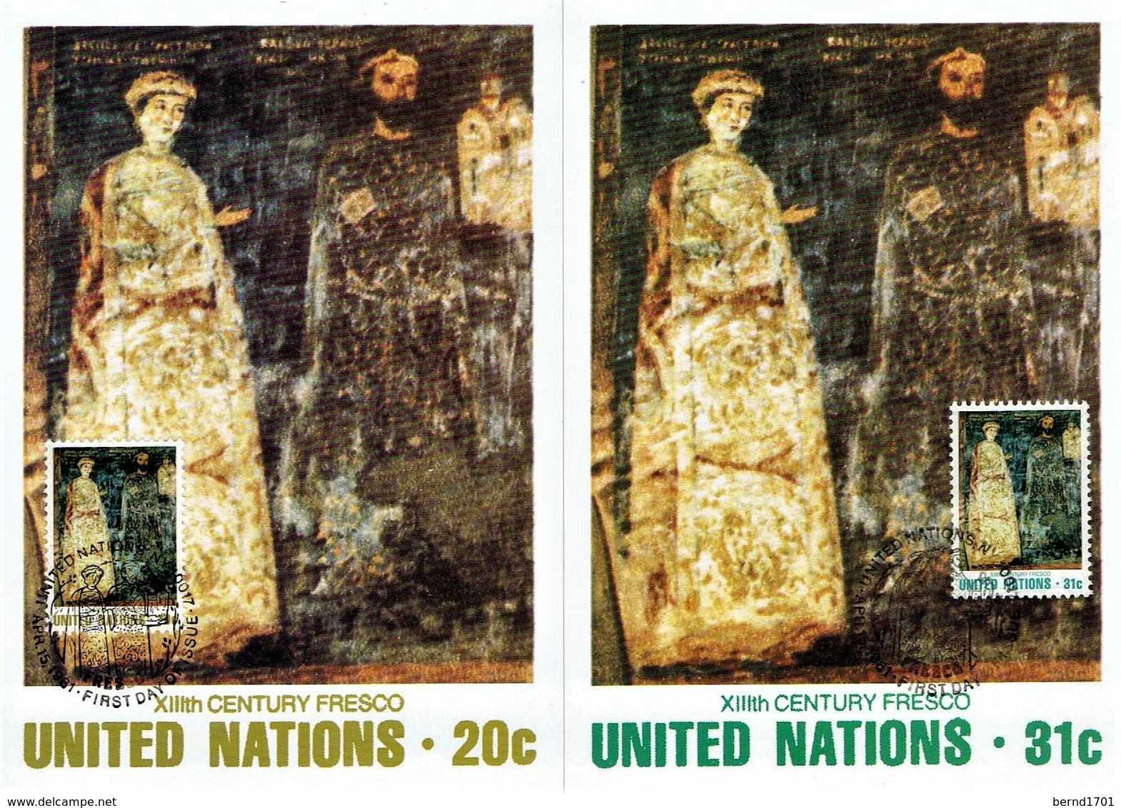 UN New York - Mi-Nr 369/370 Maxicards (S172) - Cartoline Maximum