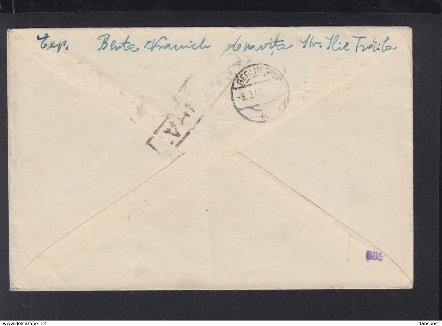 Romania Cover To Generalkommando III AK Berlin Censor - 2. Weltkrieg (Briefe)