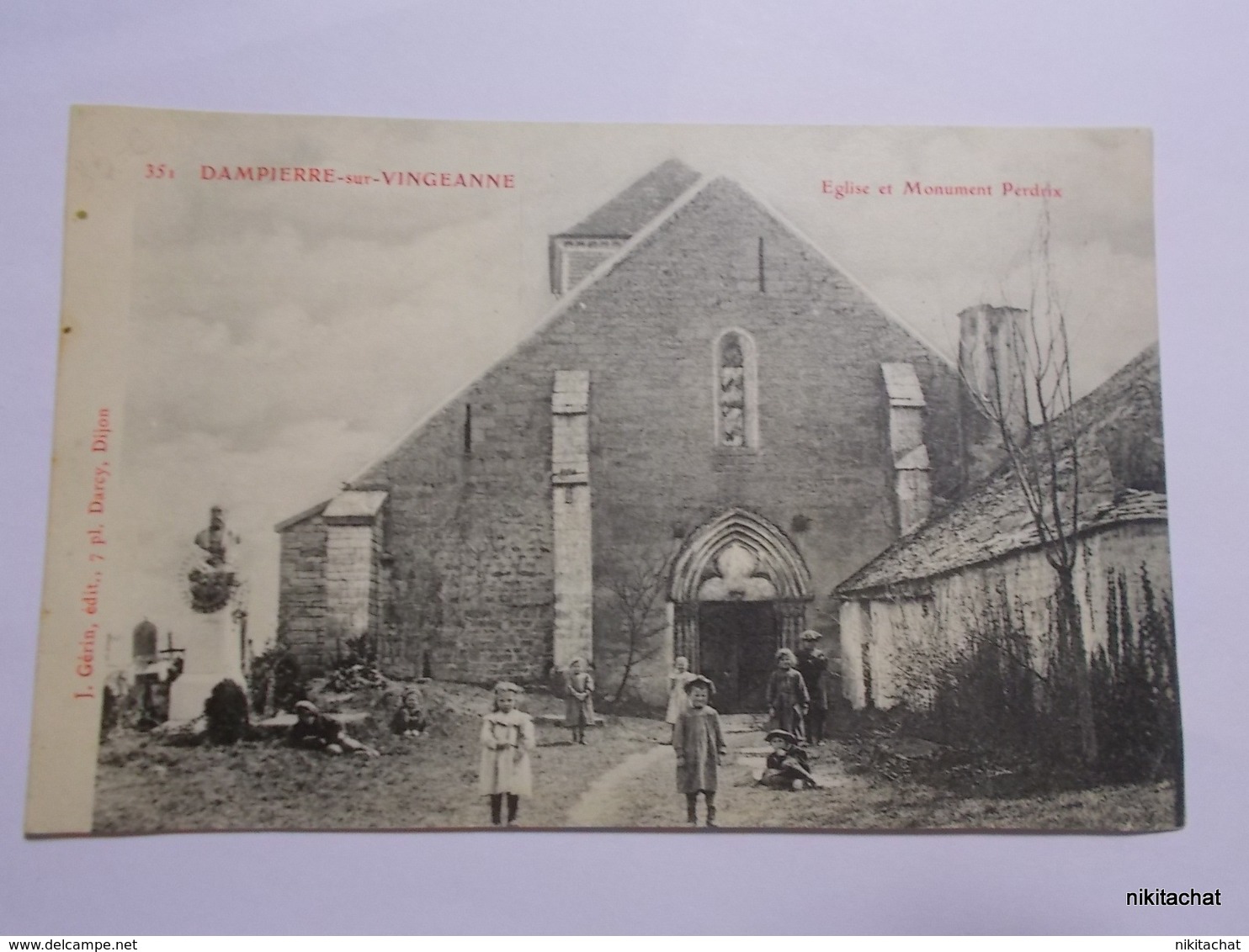 DAMPIERRE SUR VINGEANNE-Eglise Et Monument Perdrix - Altri & Non Classificati