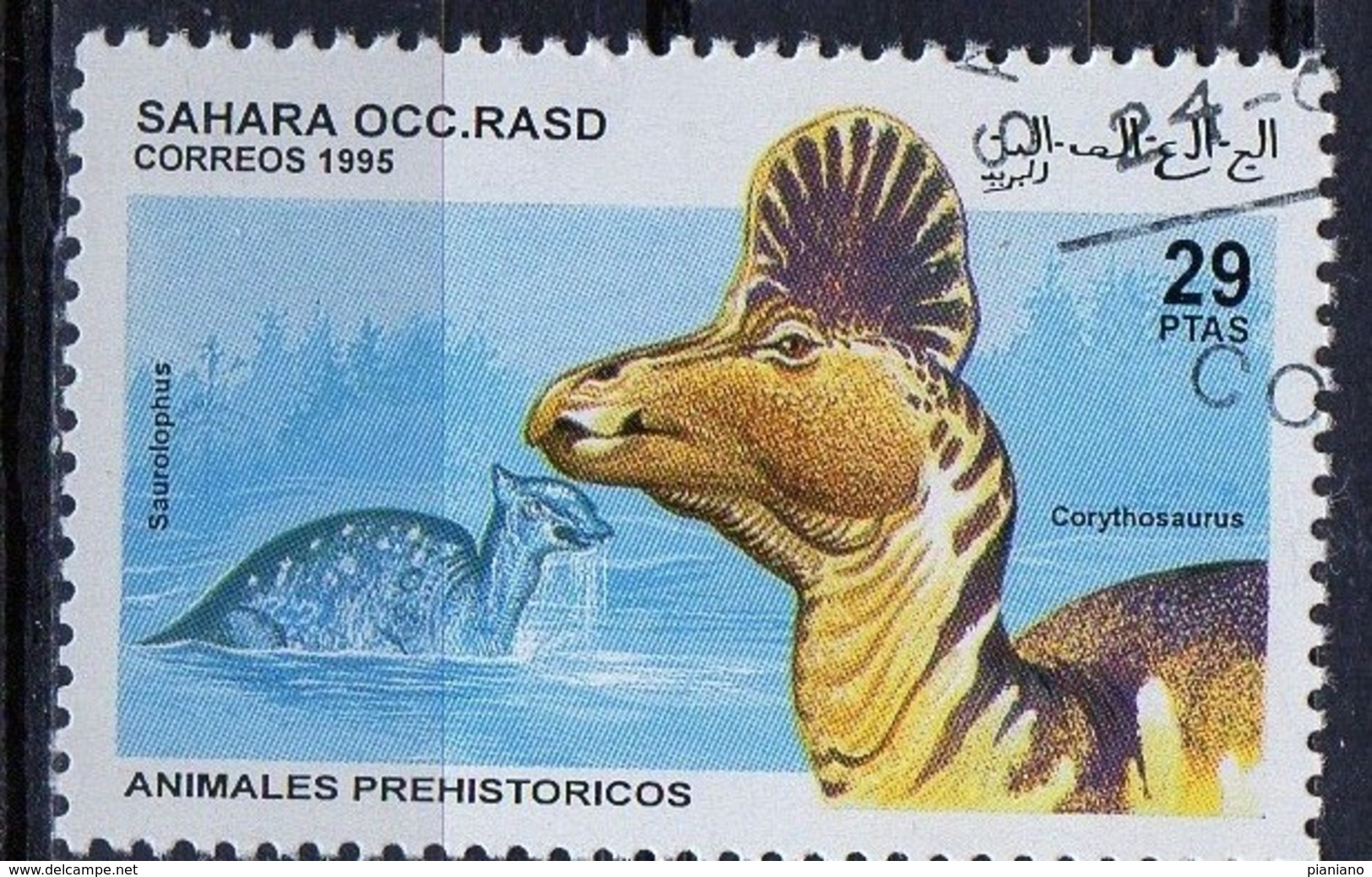 PIA  - 1995 : SAHARA OCC. - Animali Preistorici - Saurolophus E Corytosaurus - Sahara Spagnolo