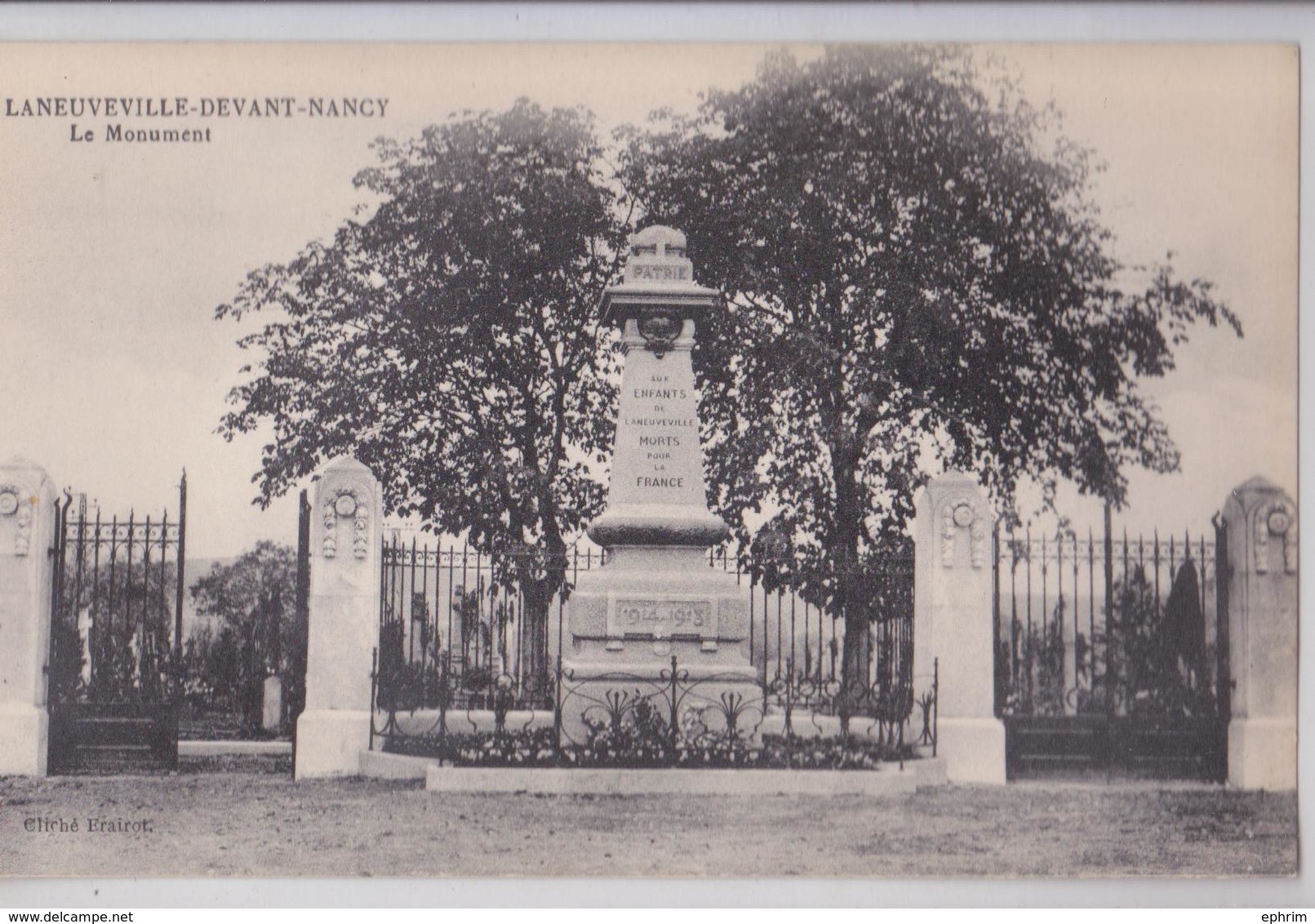 LANEUVEVILLE-DEVANT-NANCY (Meurthe-et-Moselle) - Monument Aux Morts De La Grande Guerre - Sonstige & Ohne Zuordnung