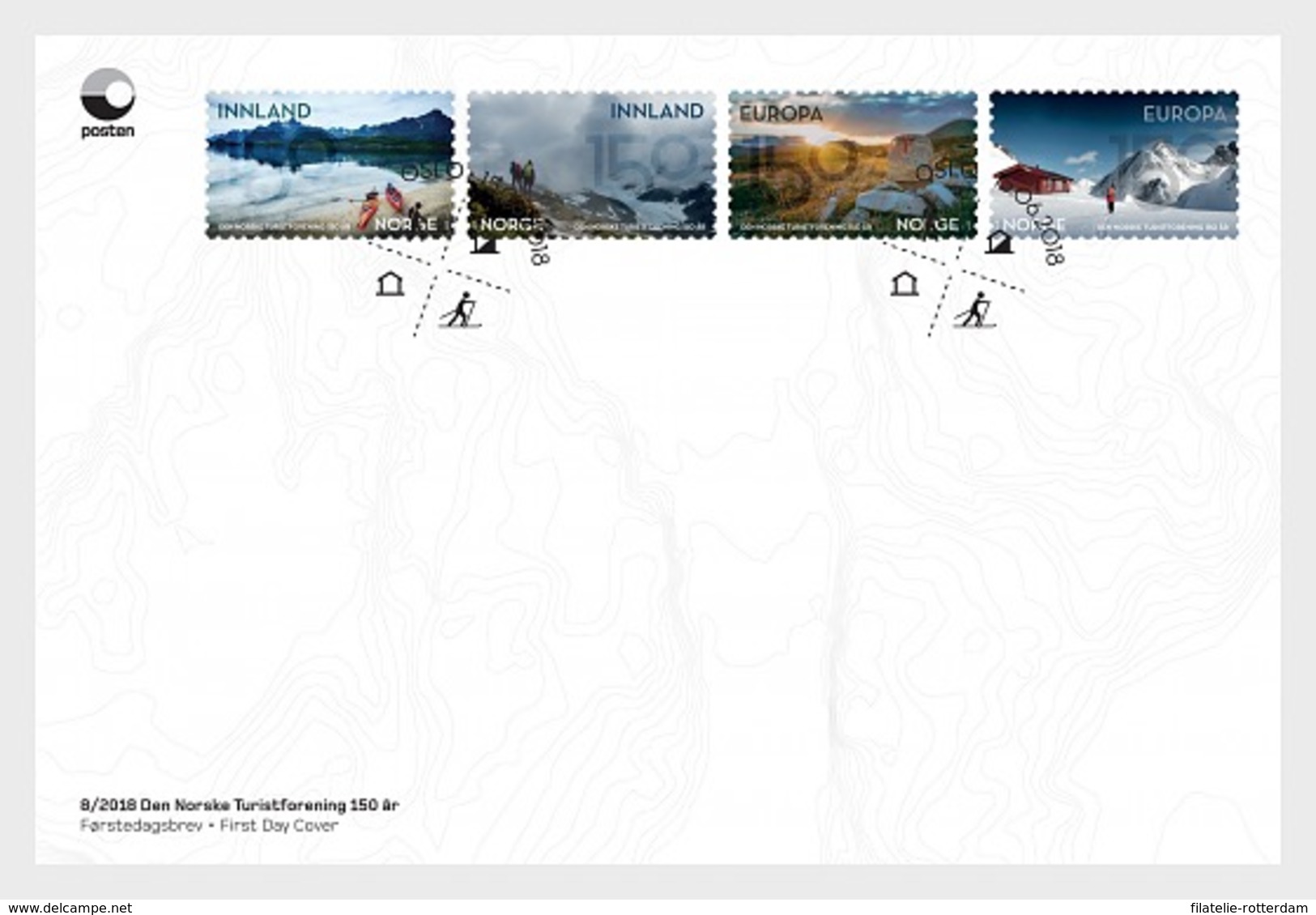 Noorwegen / Norway - Postfris / MNH - FDC Norwegian Trekking Association 2018 - Ungebraucht