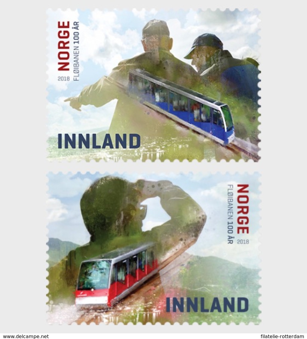 Noorwegen / Norway - Postfris / MNH - Complete Set 100 Jaar Floibanen Spoorweg 2018 - Nuovi