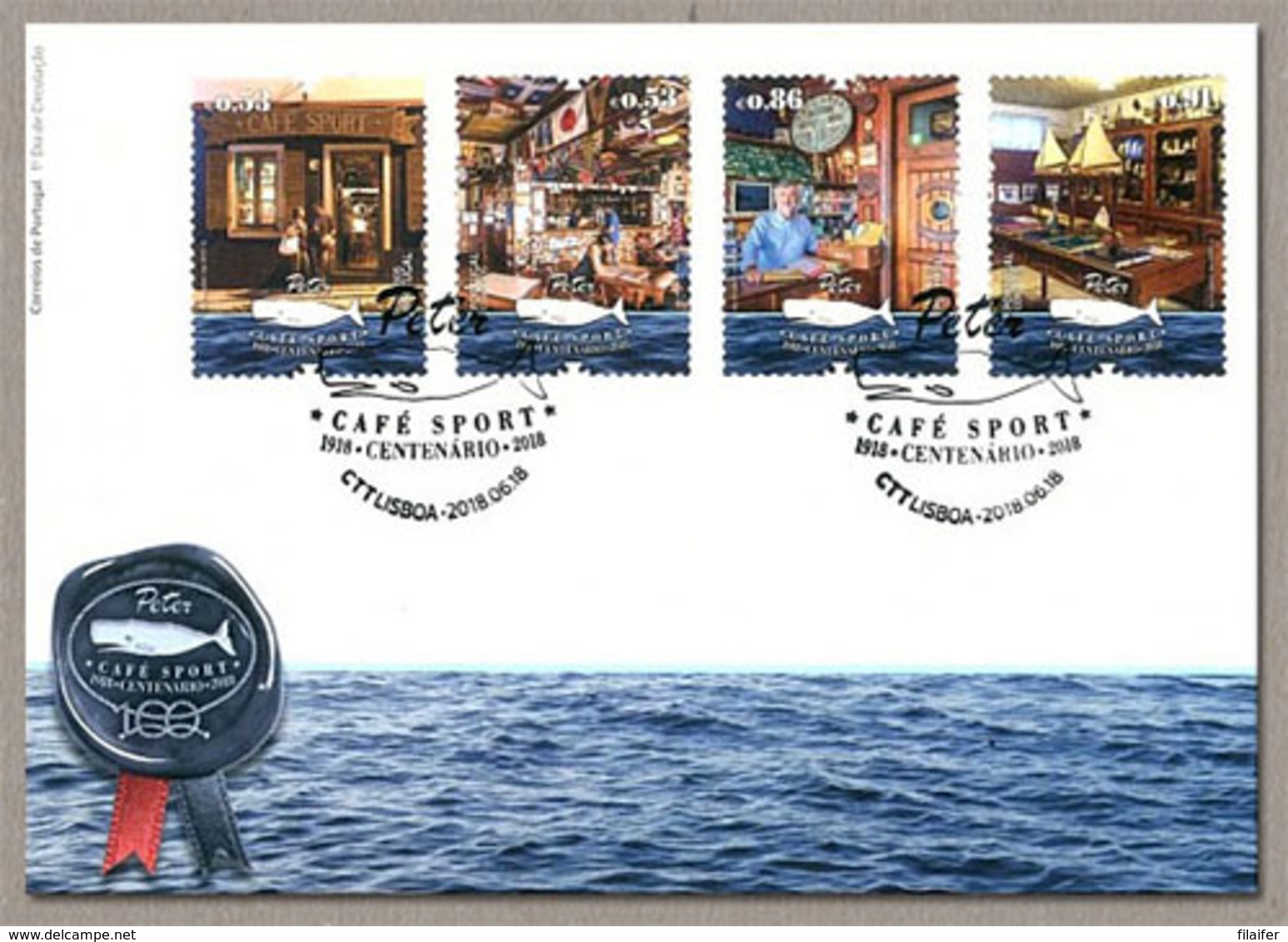 Portugal Stamps - Centenary Peter Café Sport - FDC - FDC