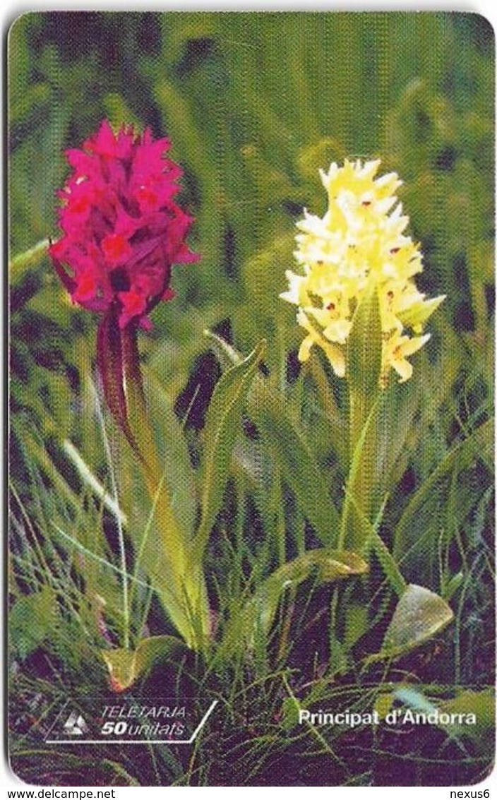 Andorra - STA - Orchid Flower - 02.1999, 50Units, 20.000ex, Used - Andorra