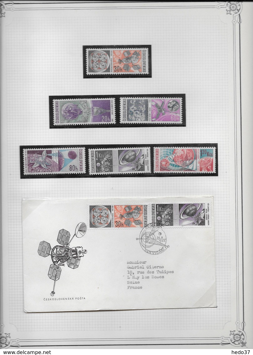 Tchécoslovaquie - Collection spécialisée enveloppes & timbres - 60 scans