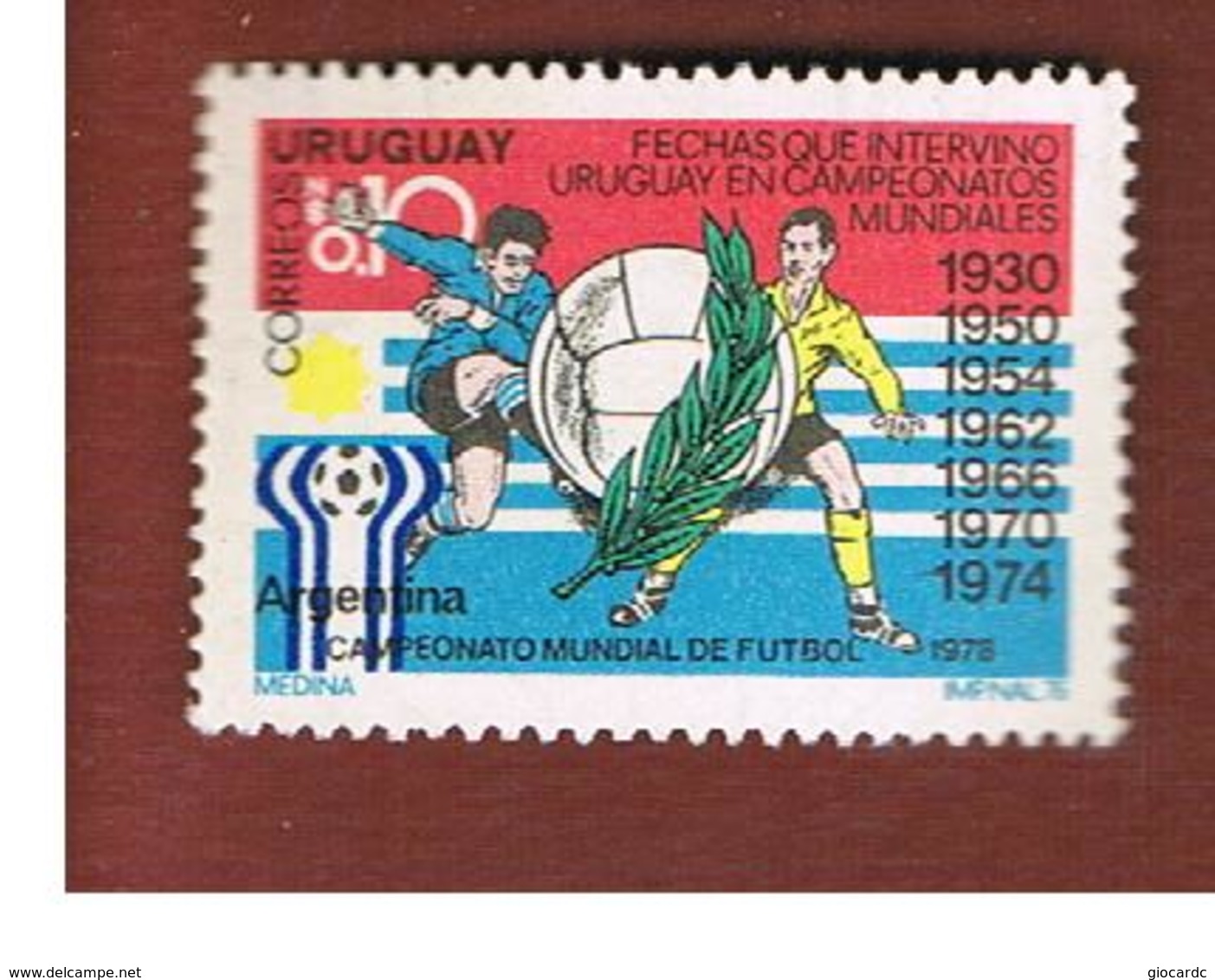 URUGUAY   -    1976 FOOTBALL WORLD CUP                                      - MINT ** - Uruguay