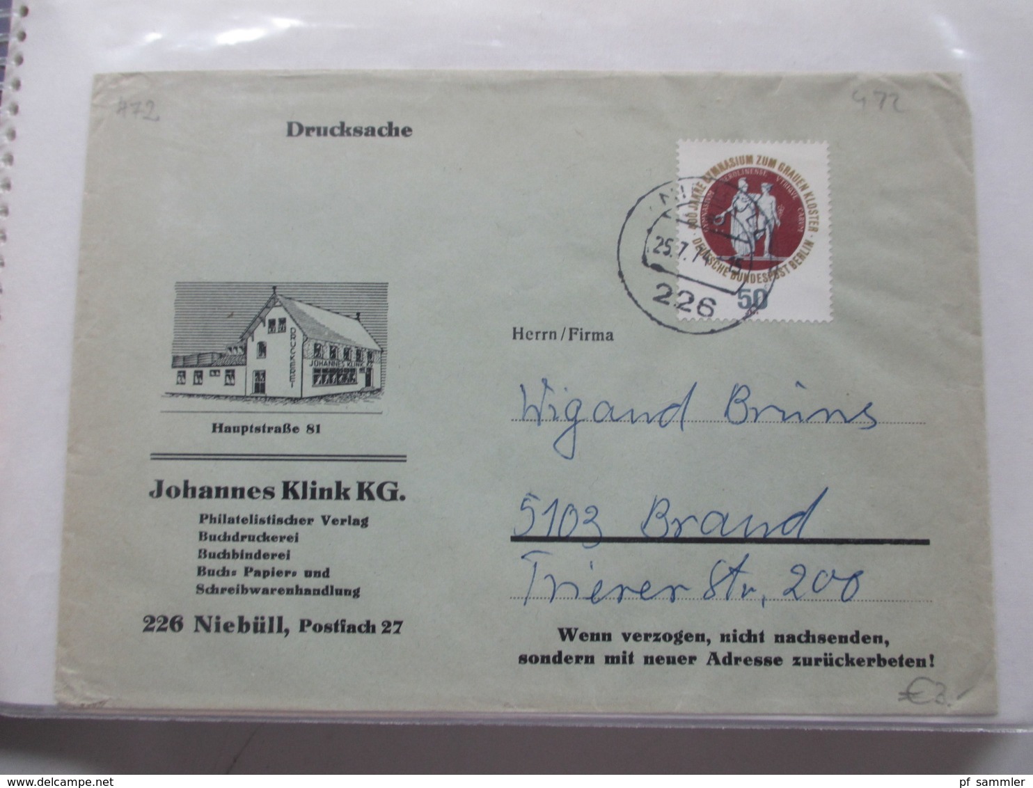 BRD / Berlin Belegeposten In 2 Alben 90 Belege / GA / Paketkarten. 22 Nachnahmekarten Mit Zurück Vermerk! 1950 - 90er - Colecciones (en álbumes)