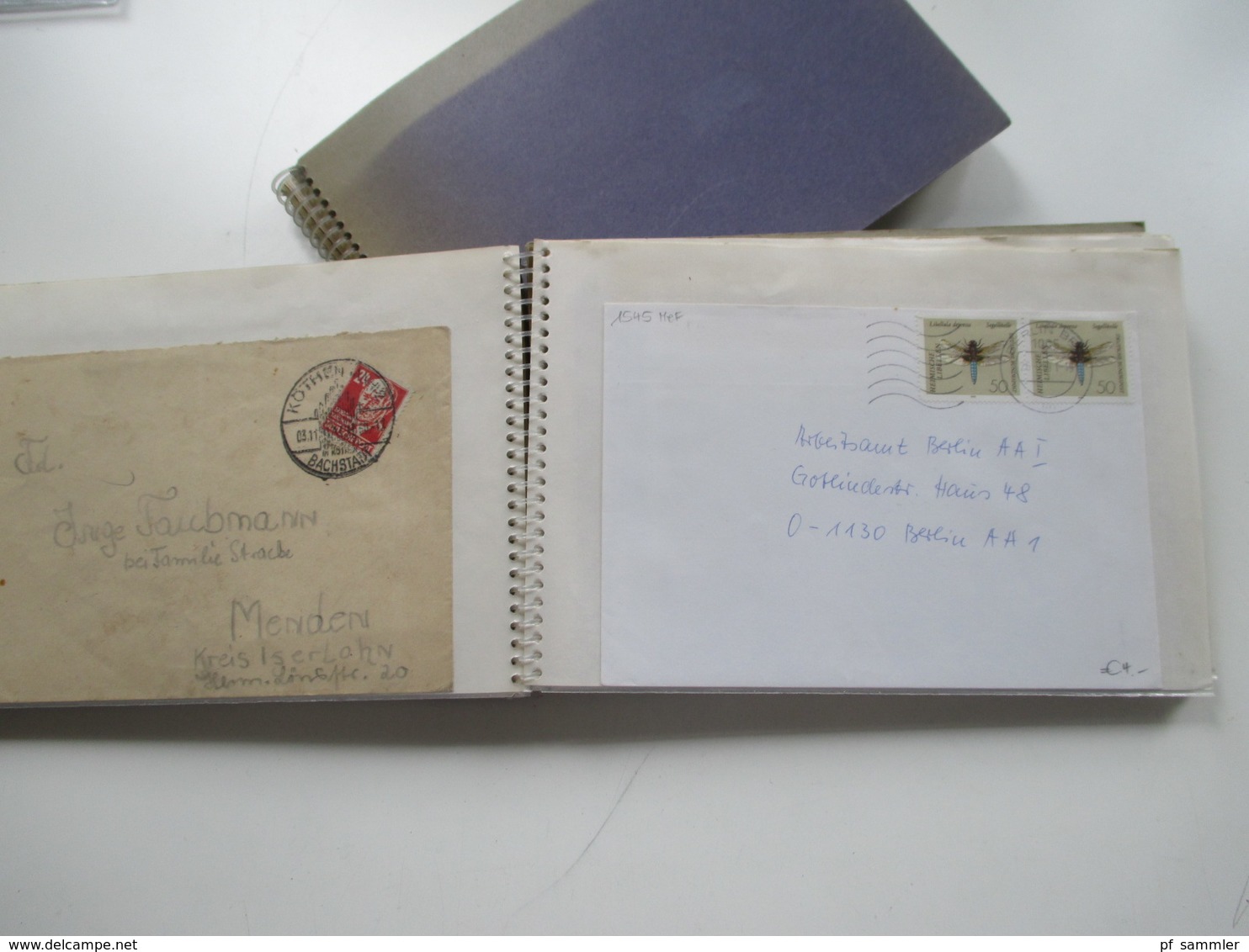 BRD / Berlin Belegeposten in 2 Alben 90 Belege / GA / Paketkarten. 22 Nachnahmekarten mit Zurück Vermerk! 1950 - 90er