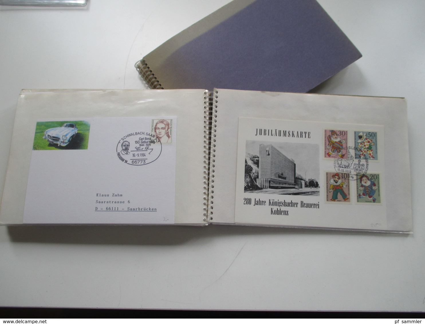 BRD / Berlin Belegeposten in 2 Alben 90 Belege / GA / Paketkarten. 22 Nachnahmekarten mit Zurück Vermerk! 1950 - 90er