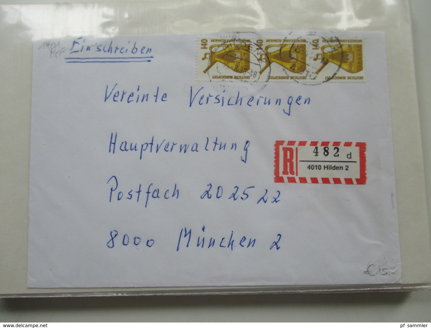 BRD / Berlin Belegeposten in 2 Alben 90 Belege / GA / Paketkarten. 22 Nachnahmekarten mit Zurück Vermerk! 1950 - 90er