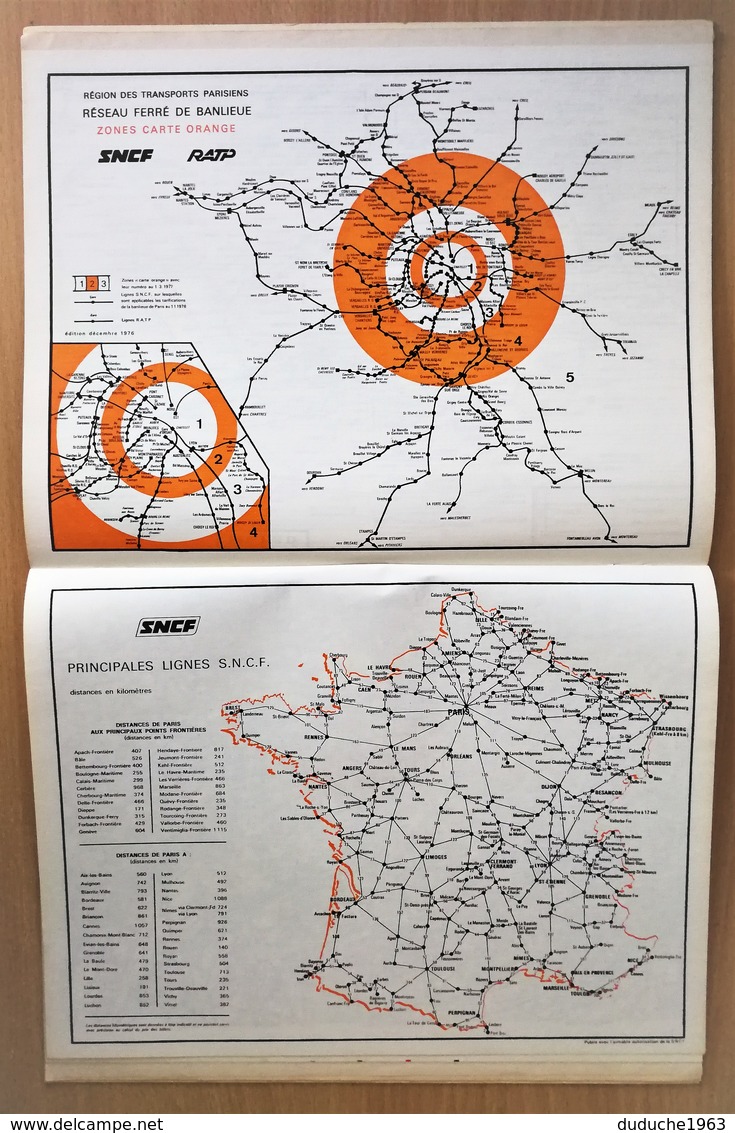 Calendrier La Poste - Almanach : Paris région parisienne 1979. Plan Paris,SNCF,métro