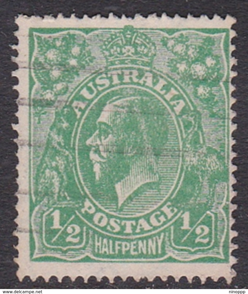 Australia SG 51 1918 King George V,half Penny Green Large Multiple Watermark, Used - Gebruikt