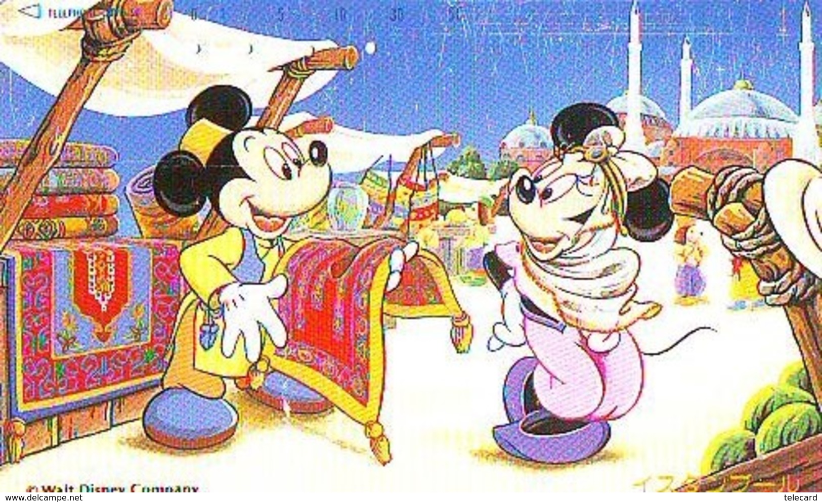 Télécarte Japon DISNEY / 110-146112  - Série Voyage N°5/16 - TURKEY ISTANBUL (6389) Mosquée Tapis - Japan Phonecard - Disney