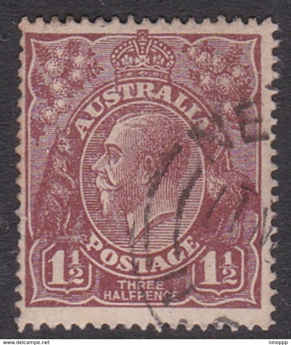 Australia SG 55a 1920 King George V,three Half Penny Chocolate, Large Multiple Watermark, Used - Gebruikt