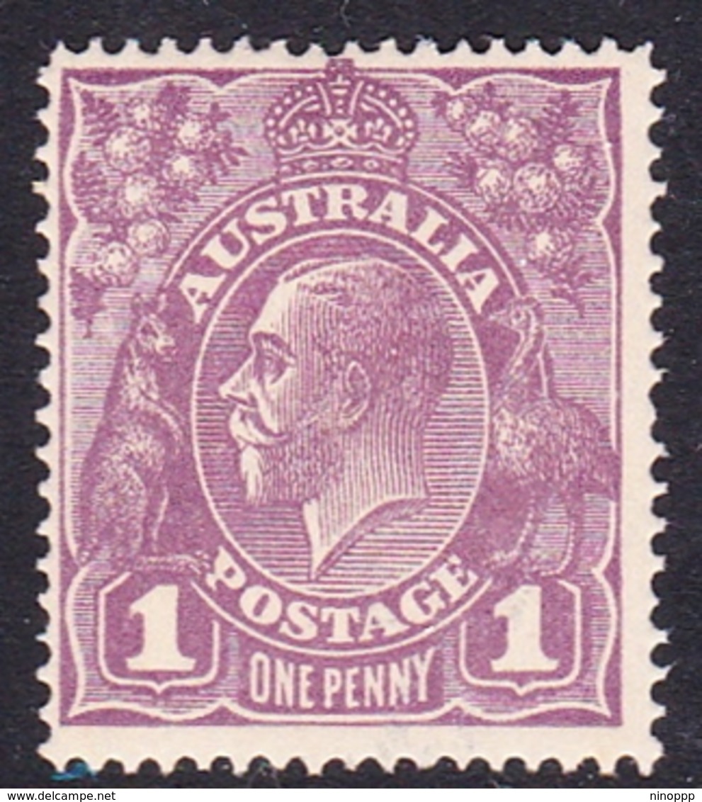 Australia SG 57 1922 King George V,1d Violet,Single Watermark, Mint Hinged - Mint Stamps