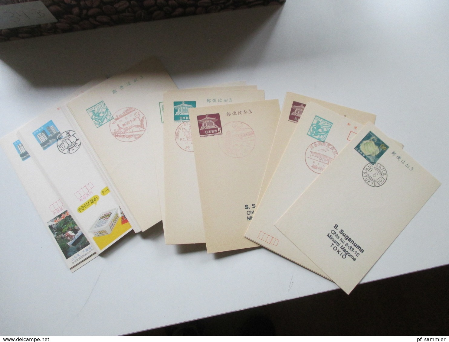 Japan 1970 / 80er Jahre Ganzsachen Mit SST Ungelaufen! Ca. 2000 - 2200 Stück! Verschiedene Motive / Stempel. Fundgrube!! - Collections (sans Albums)