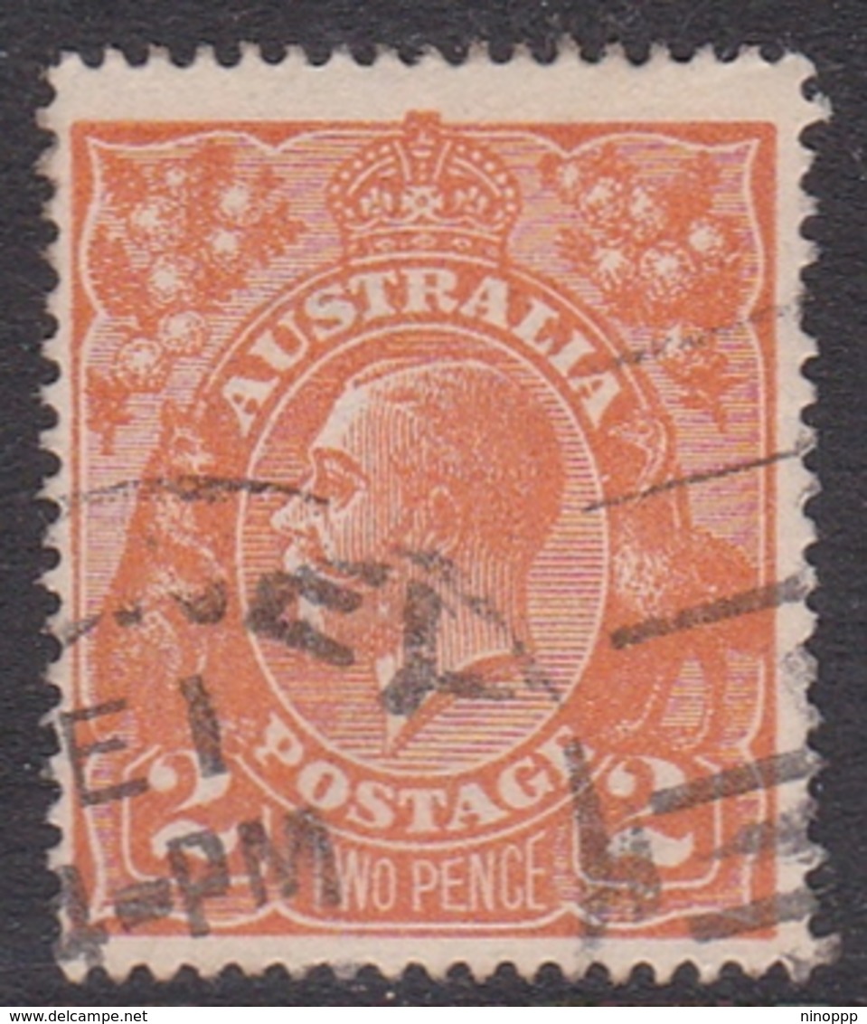 Australia SG 62a 1921 King George V,2d Brown Orange,Single Watermark, Used - Oblitérés