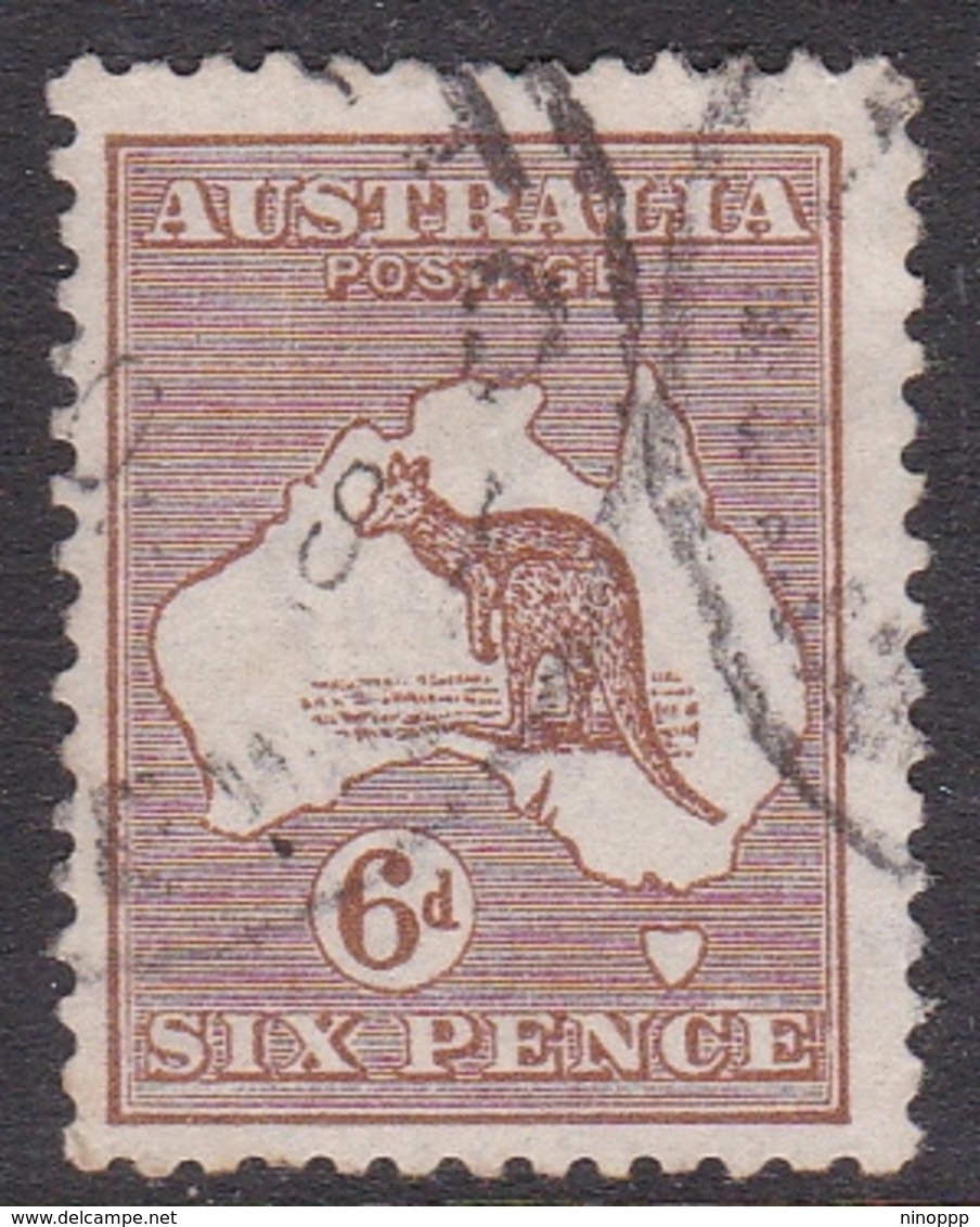 Australia SG 73 1923 Kangaroo,6d Chestnut, Used - Gebruikt