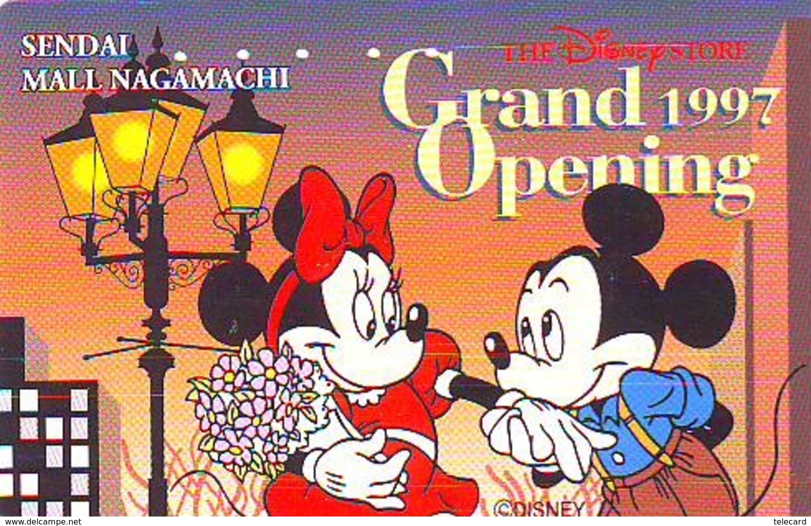 Télécarte JAPON * 110-189914 * DISNEY STORE (6403) PHONECARD JAPAN * Telefonkarte * GRAND OPENING * TIRAGE 7.000 * - Disney