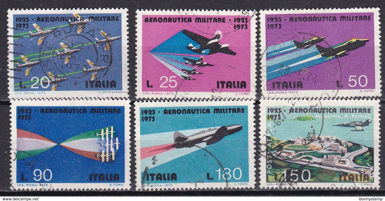 Repubblica Italiana, 1973 - Aereonautica Militare - Nr.1207/1211 Usato° - 1971-80: Usati