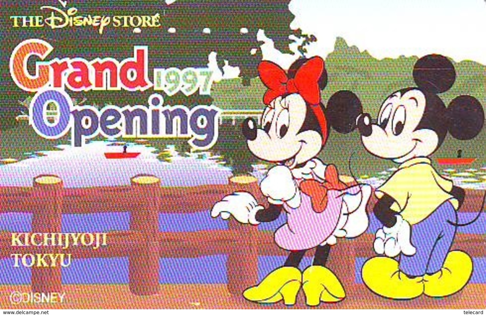 Télécarte JAPON * 110-185628 * DISNEY STORE (6404) PHONECARD JAPAN * Telefonkarte * GRAND OPENING * TIRAGE 3.500 * - Disney